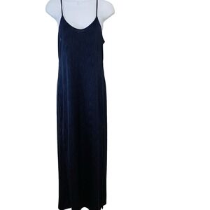 Intimately Maxi Slip Dress Small Dark Blue Whimsygoth Fairy  Stretch‎   Fairy